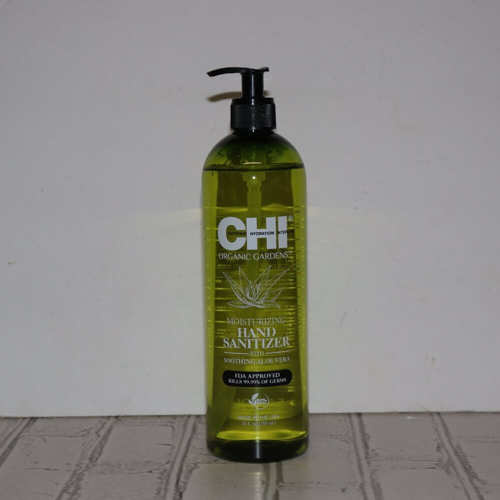 🧴 CHI Organic Gardens Moisturizing Hand Sanitizer – 26 fl oz Pump Bottle